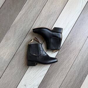 Maclita black leather baby cowboy